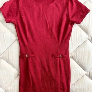 Enfocus Studio Red Mini Dress